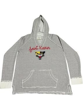 Vintage St Saint Xavier University Embroidery Graphic Hoodie Logo Cougar College